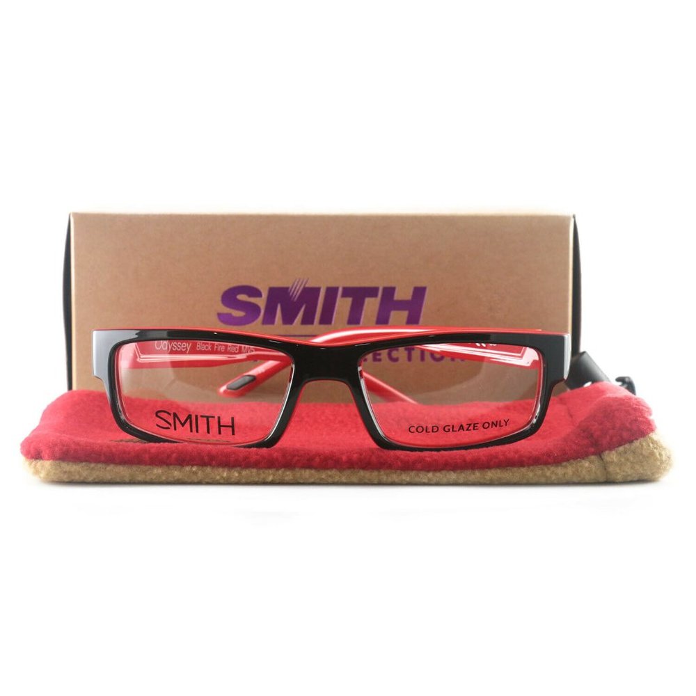 Smith Rectangular Style Black/Fire Red Frame - Picture 4 of 5